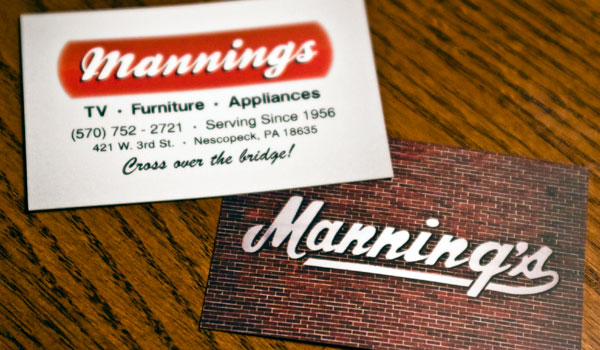 Manning's Business Card