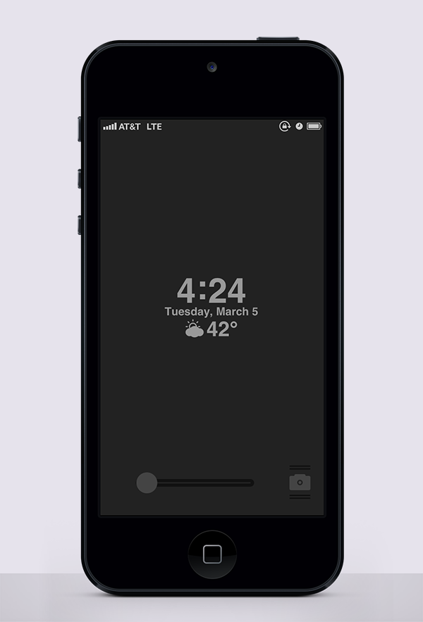 minimal.iOS Lockscreen